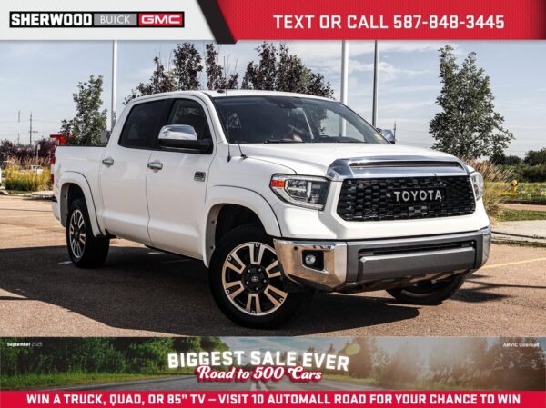Used 2018 Toyota Tundra Platinum 1794 Edition 57L 4WD 6-Speed Automatic w/OD Crew Cab Pickup on Sale Online at Sherwood Park Auto Credit
