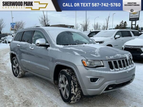 Used 2015 Jeep Grand Cherokee Overland 4x4 3.6L 4WD 8-Speed Automatic w/OD Sport Utility on Sale Online at Sherwood Park Auto Credit