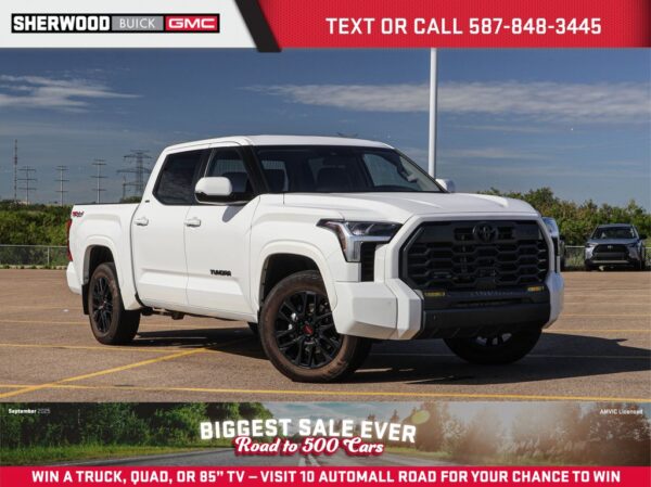 Used 2024 Toyota Tundra SR5 TRD Sport 3.5T 4WD 10-Speed Automatic w/OD Crew Cab Pickup on Sale Online at Sherwood Park Auto Credit