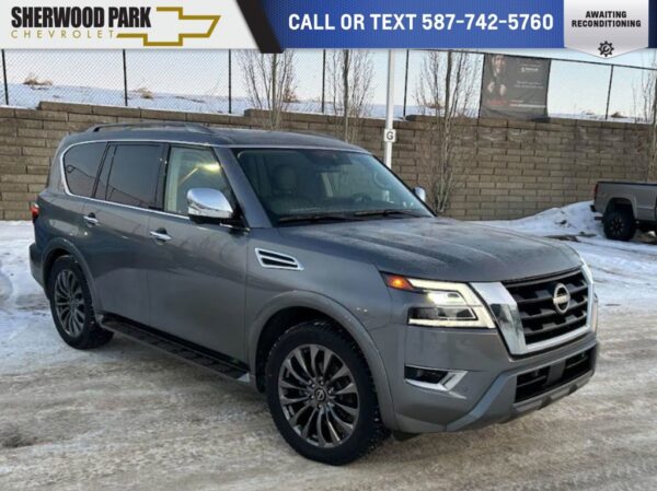 Used 2023 Nissan Armada Platinum 5.6L 4WD 7-Speed Automatic w/OD Sport Utility on Sale Online at Sherwood Park Auto Credit