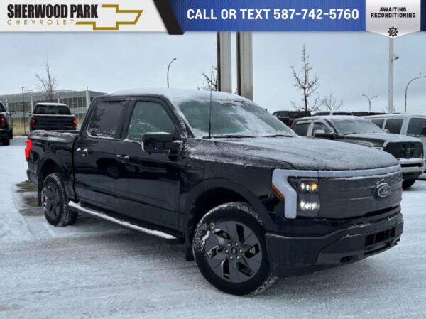 Used 2022 Ford F-150 Lightning Electric AWD 1-Speed Automatic Crew Cab Pickup on Sale Online at Sherwood Park Auto Credit