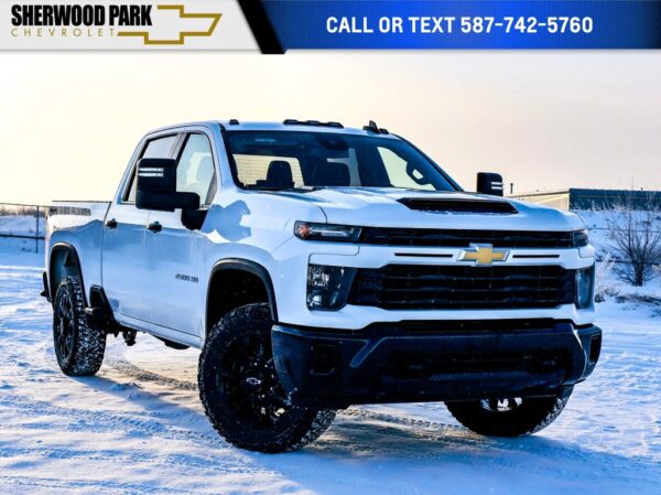 Used 2024 Chevrolet Silverado 2500HD Custom 6.6L Diesel 4WD 10-Speed Automatic Crew Cab Pickup on Sale Online at Sherwood Park Auto Credit