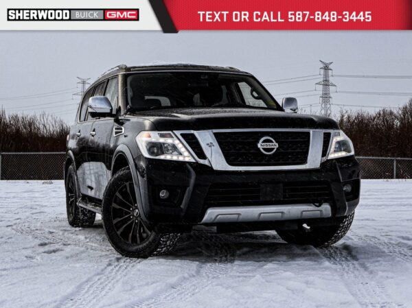 Used 2018 Nissan Armada Platinum V8 4WD 7-Speed Automatic w/OD Sport Utility on Sale Online at Sherwood Park Auto Credit