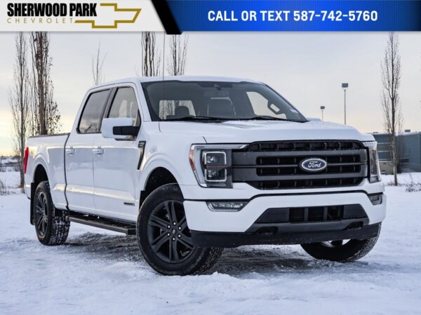 Used 2021 Ford F-150 LARIAT Sport 3.5L Powerboost 4WD 10-Speed Automatic w/OD Crew Cab Pickup on Sale Online at Sherwood Park Auto Credit