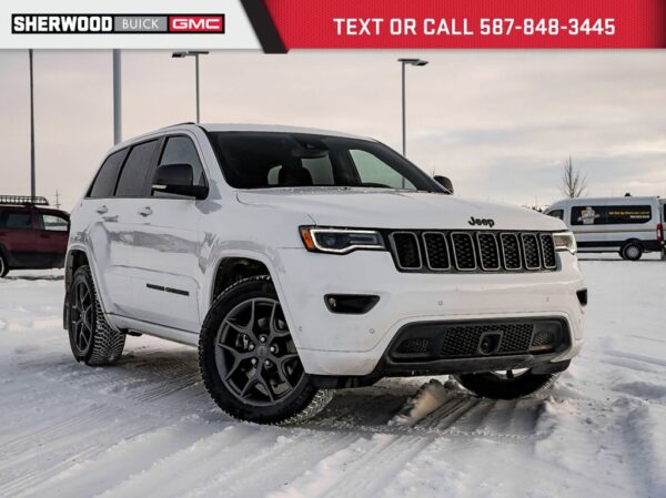 Used 2021 Jeep Grand Cherokee 80th Anniversary Edition V6 4X4 4WD 8-Speed Automatic w/OD Sport Utility on Sale Online at Sherwood Park Auto Credit