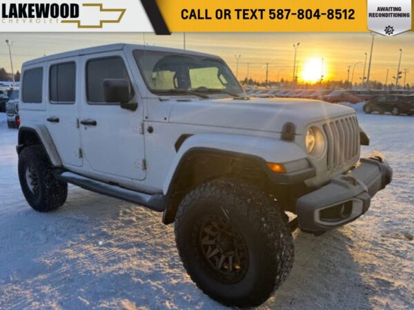 Used 2021 Jeep Wrangler Unlimited Sahara 2.0L 4WD 8-Speed Automatic w/OD Sport Utility on Sale Online at Sherwood Park Auto Credit