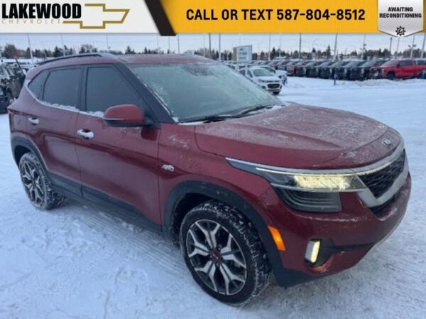 Used 2021 Kia Seltos SX Turbo AWD 1.6T AWD 7-Speed Auto-Shift Manual w/OD Sport Utility on Sale Online at Sherwood Park Auto Credit