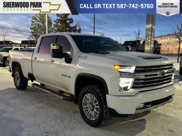 Used 2020 Chevrolet Silverado 3500HD High Country 6.6L Diesel 4WD 6-Speed Automatic Crew Cab Pickup on Sale Online at Sherwood Park Auto Credit