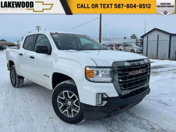 Used 2022 GMC Canyon 4WD AT4 w/Cloth 3.6L 4WD 8-Speed Automatic Crew Cab Pickup on Sale Online at Sherwood Park Auto Credit