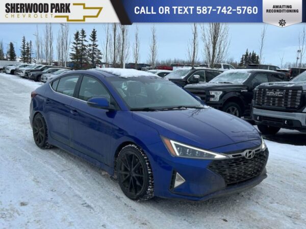 Used 2019 Hyundai Elantra Sport FWD 7-Speed Auto-Shift Manual w/OD 4dr Car on Sale Online at Sherwood Park Auto Credit