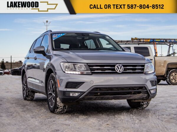 Used 2021 Volkswagen Tiguan Comfortline 4Motion 2.0T AWD 8-Speed Automatic w/OD Sport Utility on Sale Online at Sherwood Park Auto Credit