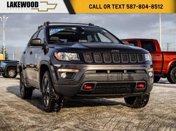 Used 2018 Jeep Compass Trailhawk 4x4 2.4L 4WD 9-Speed Automatic w/OD Sport Utility on Sale Online at Sherwood Park Auto Credit